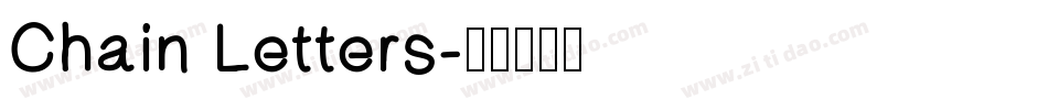Chain Letters字体转换